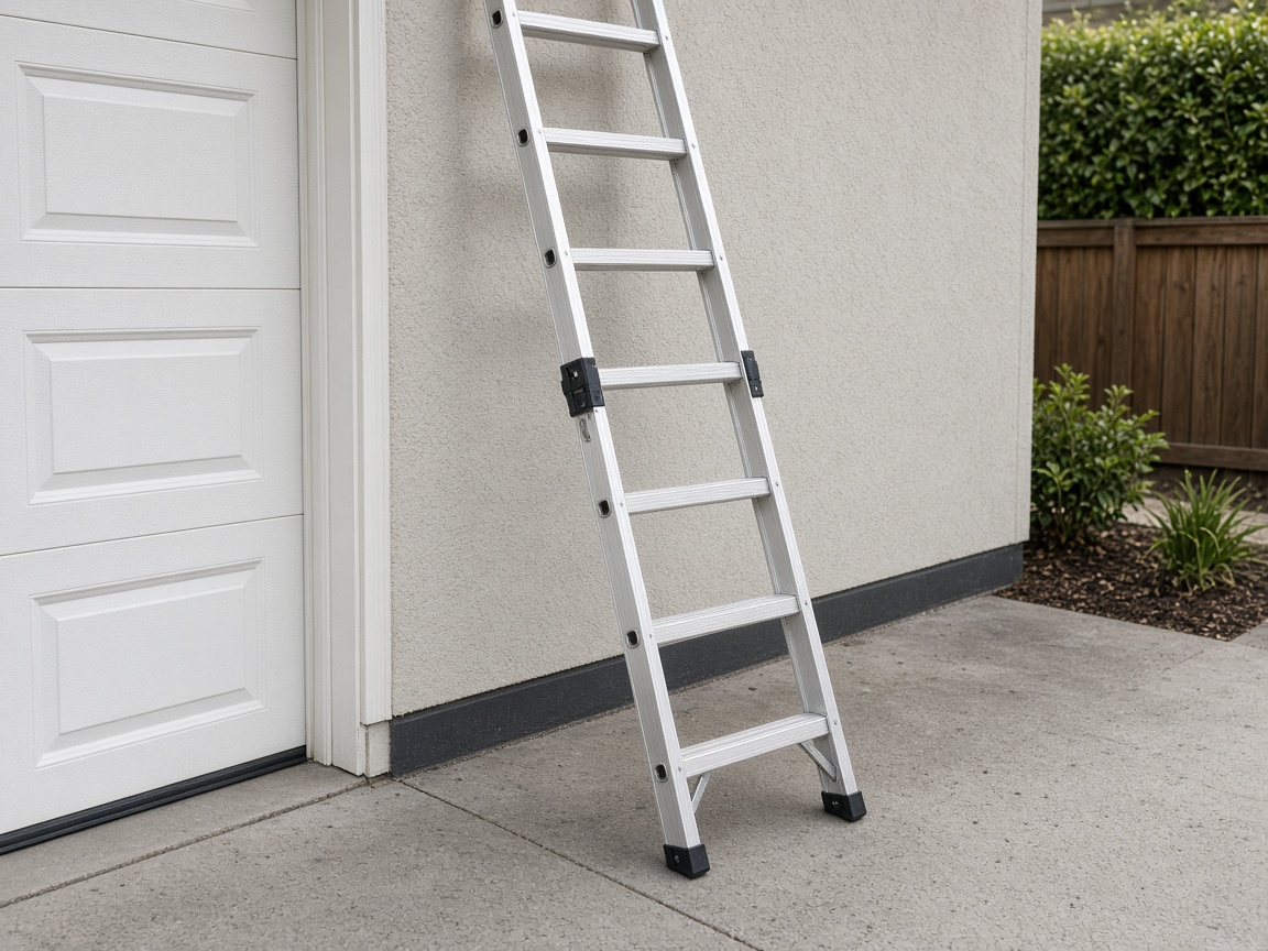 Ladder and tools on a small job