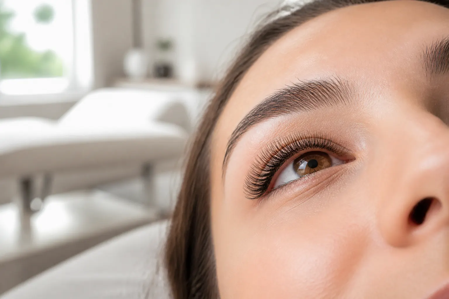 Lash set in studio light
