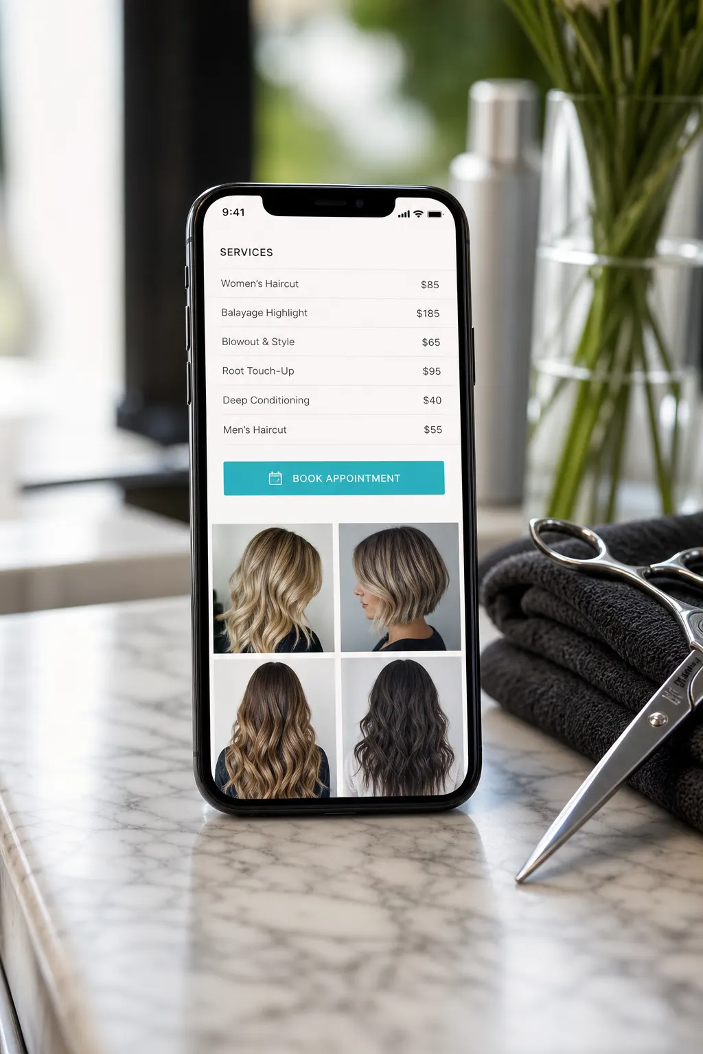 Pickup windows on a phone bakery page
