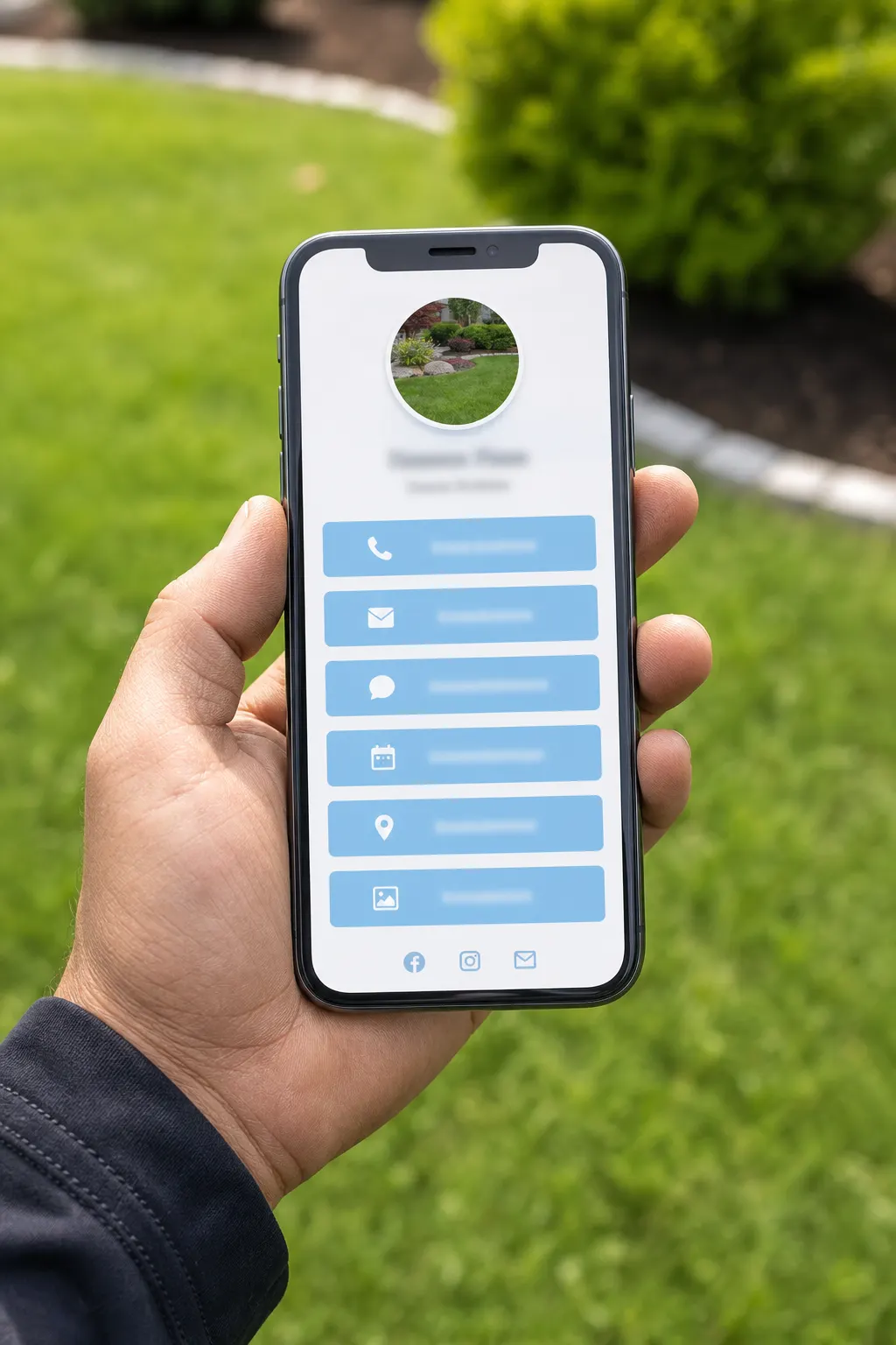 Public FWDLink page on a phone — the client-facing front door