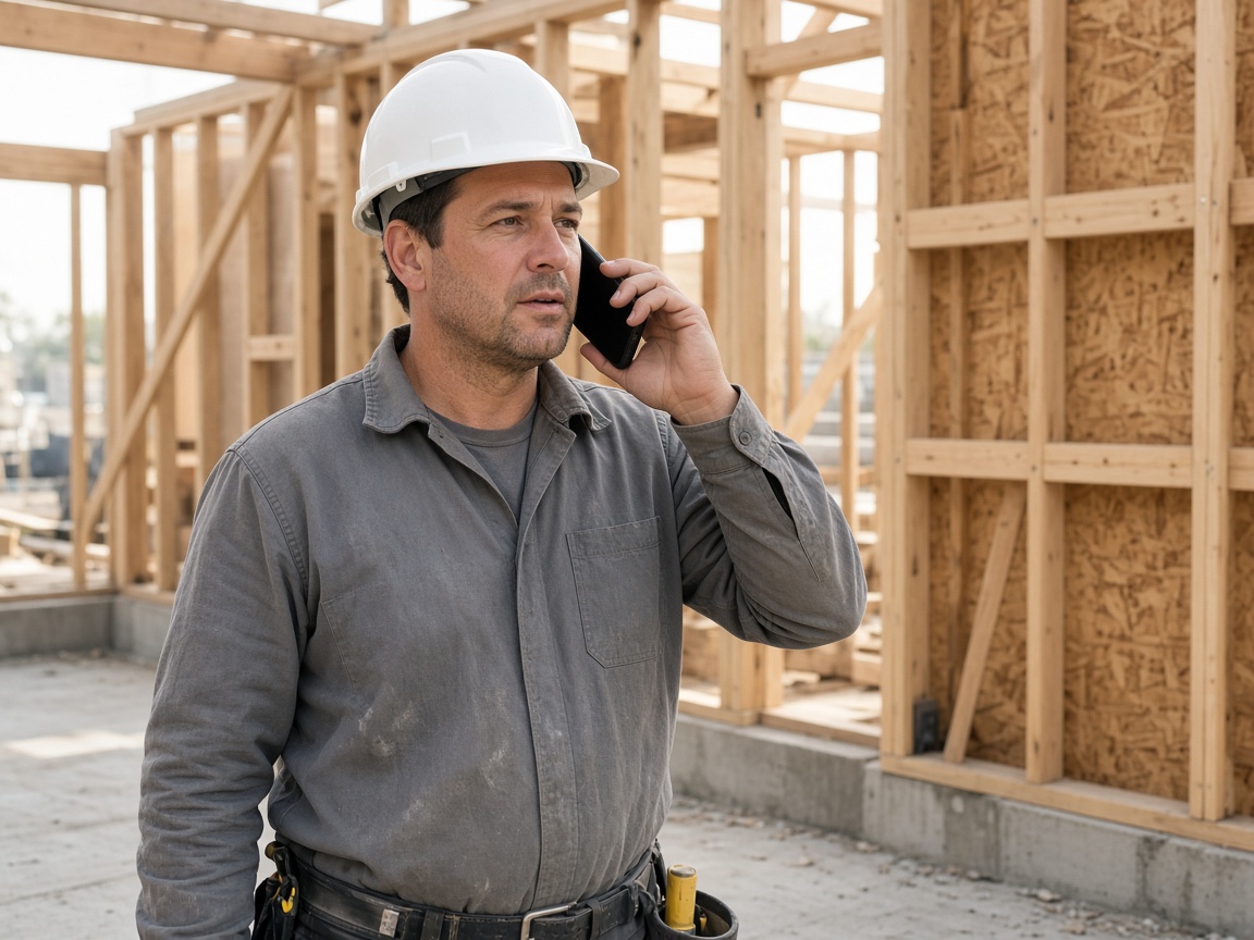 Field note recorded on a construction jobsite