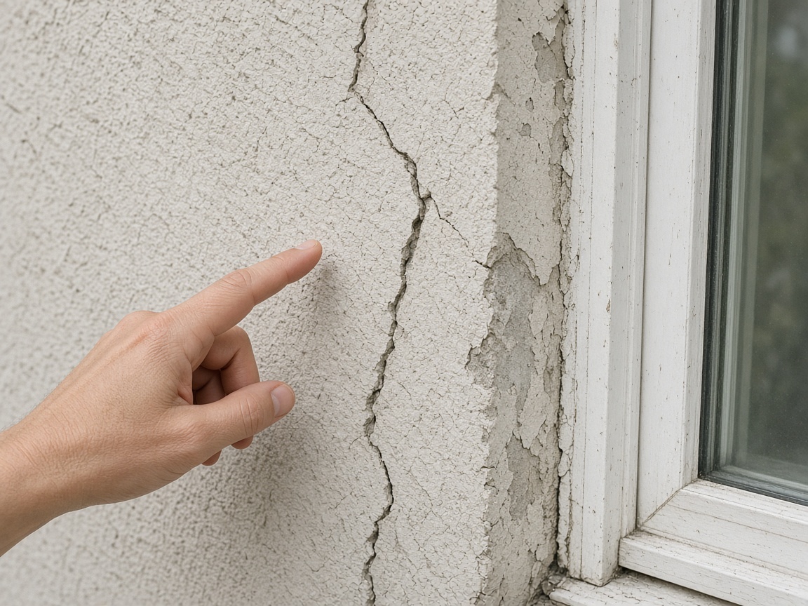 Inspector photographing building exterior conditions during a site walk