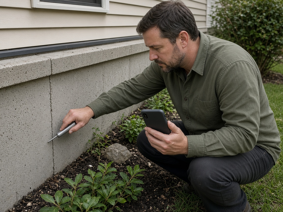 Technician applying a pest treatment
